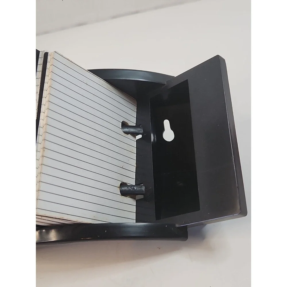 Retro 80s Bates Quickster Desk Telephone Index Address File & Sealed Refill Pack